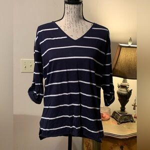 Nautica pull over top size large EUC care instructions cut out for comfort